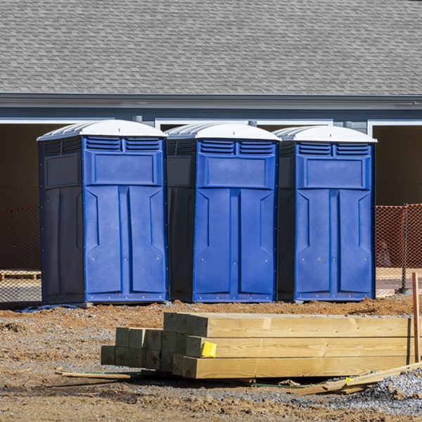 how can i report damages or issues with the porta potties during my rental period in Medford New York